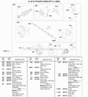 12 Kw Starter Motor PurpleBrown Label Diagram and Parts List for 58A447-0234-99  Briggs and Stratton Engine